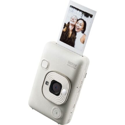 Fuji film - INSTAX MINI Liplay Hybrid Instant Camera - Misty White