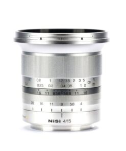 NiSi 15mm f/4 Sunstar Super Wide Angle Full Frame ASPH Lens in Silver - Sony E Mount