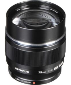OM System - M.Zuiko Digital ED 75mm f/1.8 Lens - Black