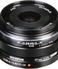 OM System - M.Zuiko Digital 17mm f/1.8 Lens - Black